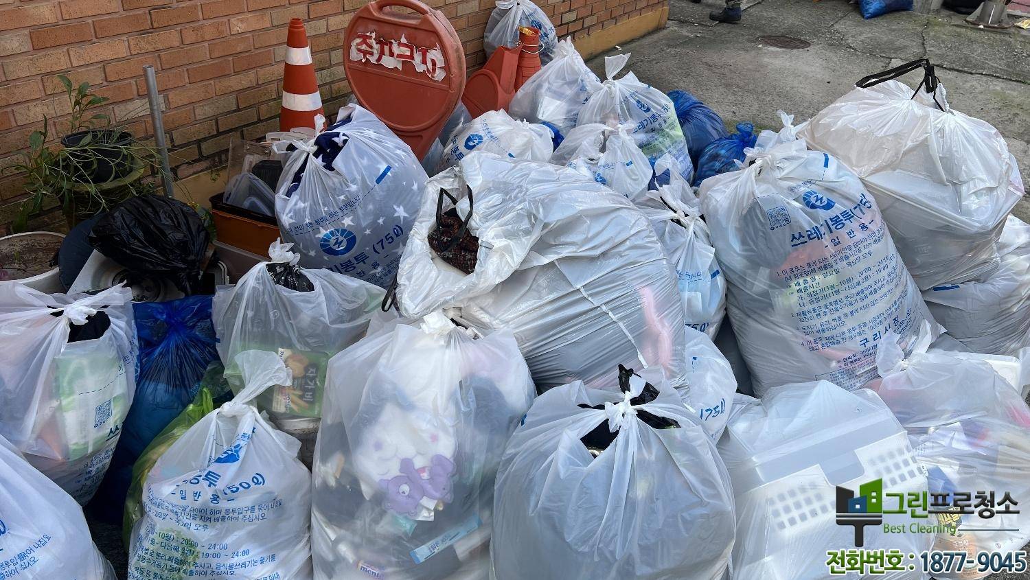 쓰레기집 정리 청소